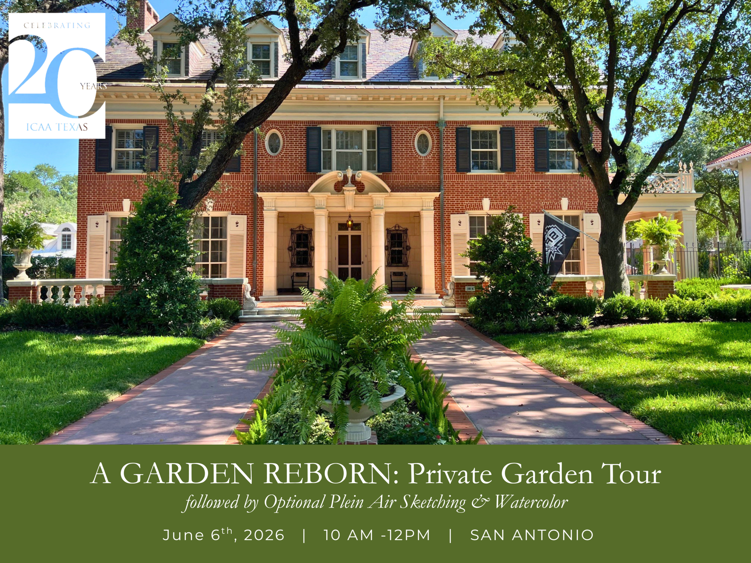 A Garden Reborn: A Private Residence Garden Tour with Optional Plein Air Sketching & Watercolor